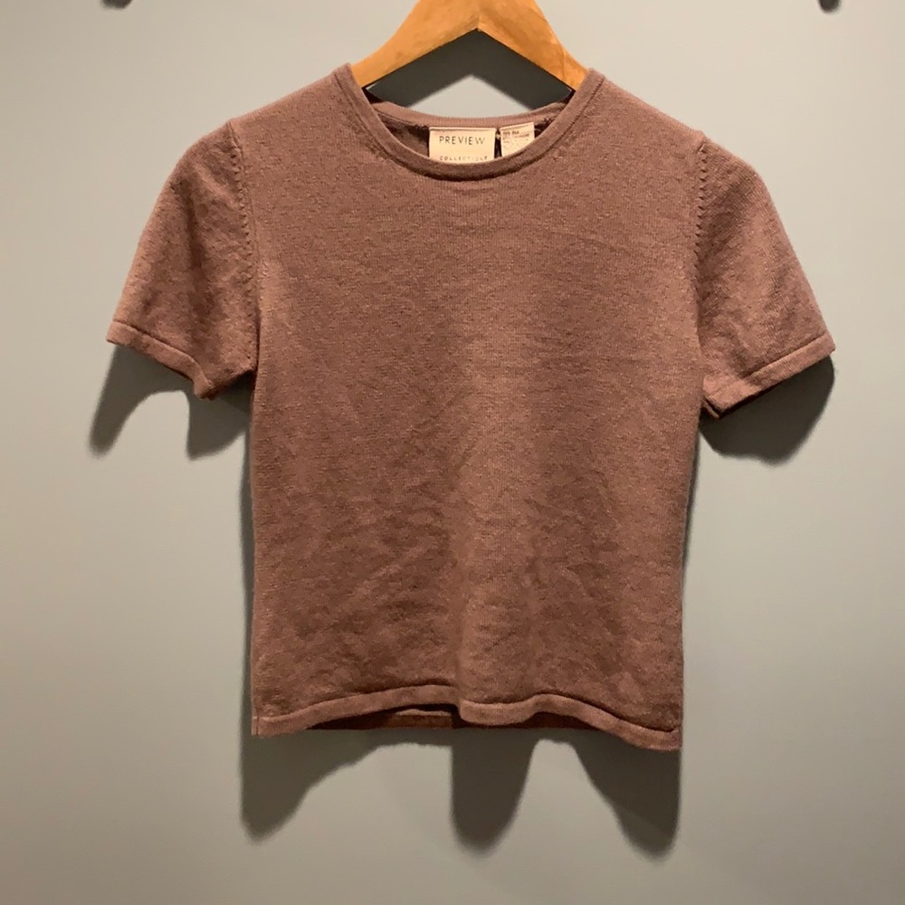 Silk/cashmere sweater shirt